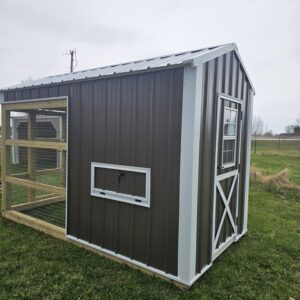 6x12 Countryside Chicken Coop with covered Run.