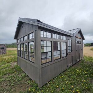Deluxe greenhouse 12x20 greenhouse, Garden shed combo