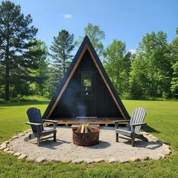 12 x 18 A-Frame Glamping Pod Cabin