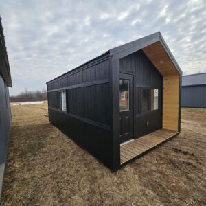 12x20x8 Black+Pine ADU Cabin