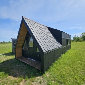 Finished 12x28 vista Haus A-frame cabin