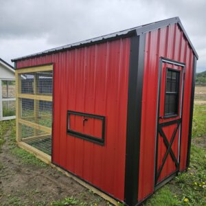 6x12 Countryside Coop (Red)(Black)